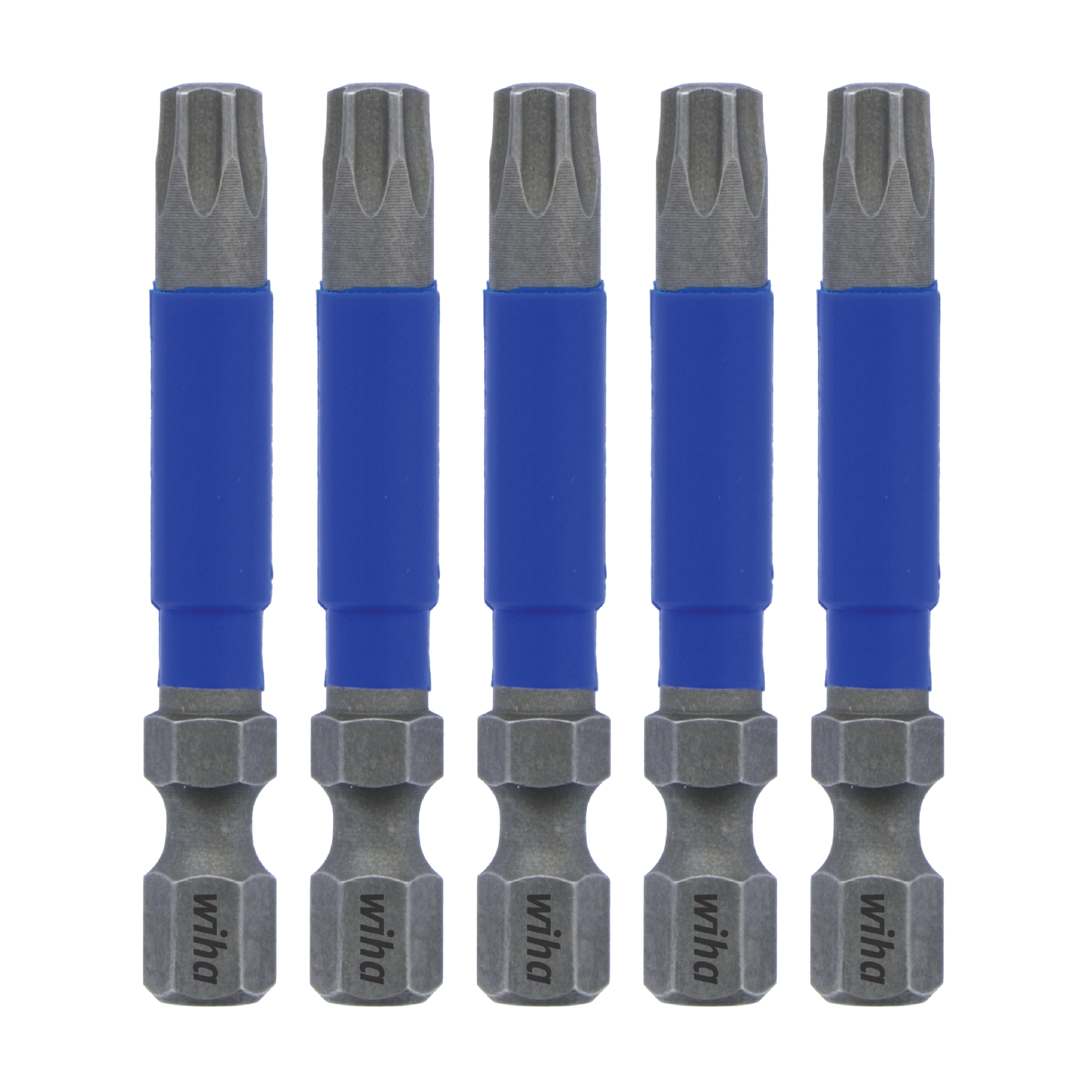 Wiha Tools TerminatorBlue Torx Impact Bits, T30, 2.0L, 5-Pack , Model# 70279